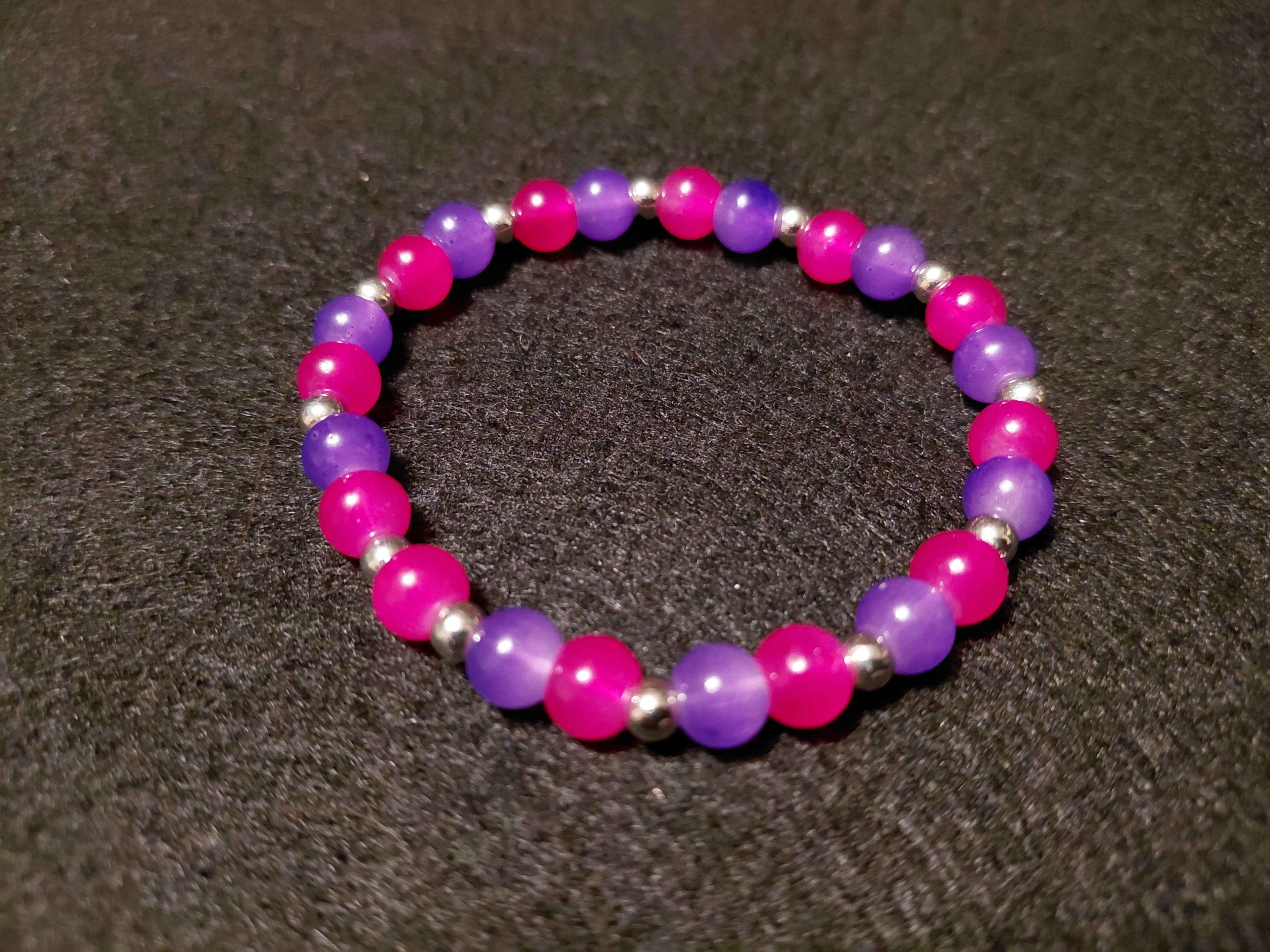 Pink and Purple Bracelet (6.5)
