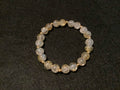 Yellow Bracelet with Glitter and Gold Spacers (7)