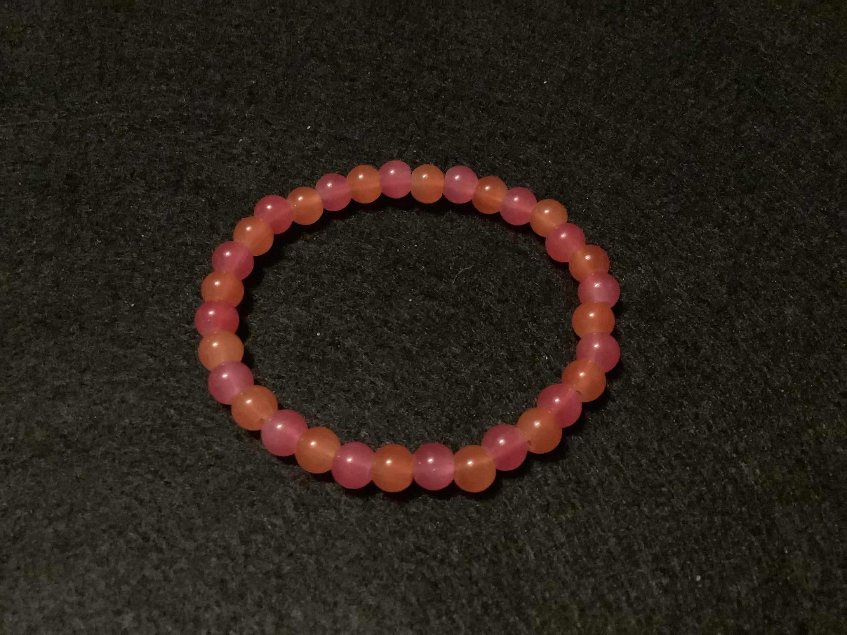 Pink and Orange Bracelet (6.5)