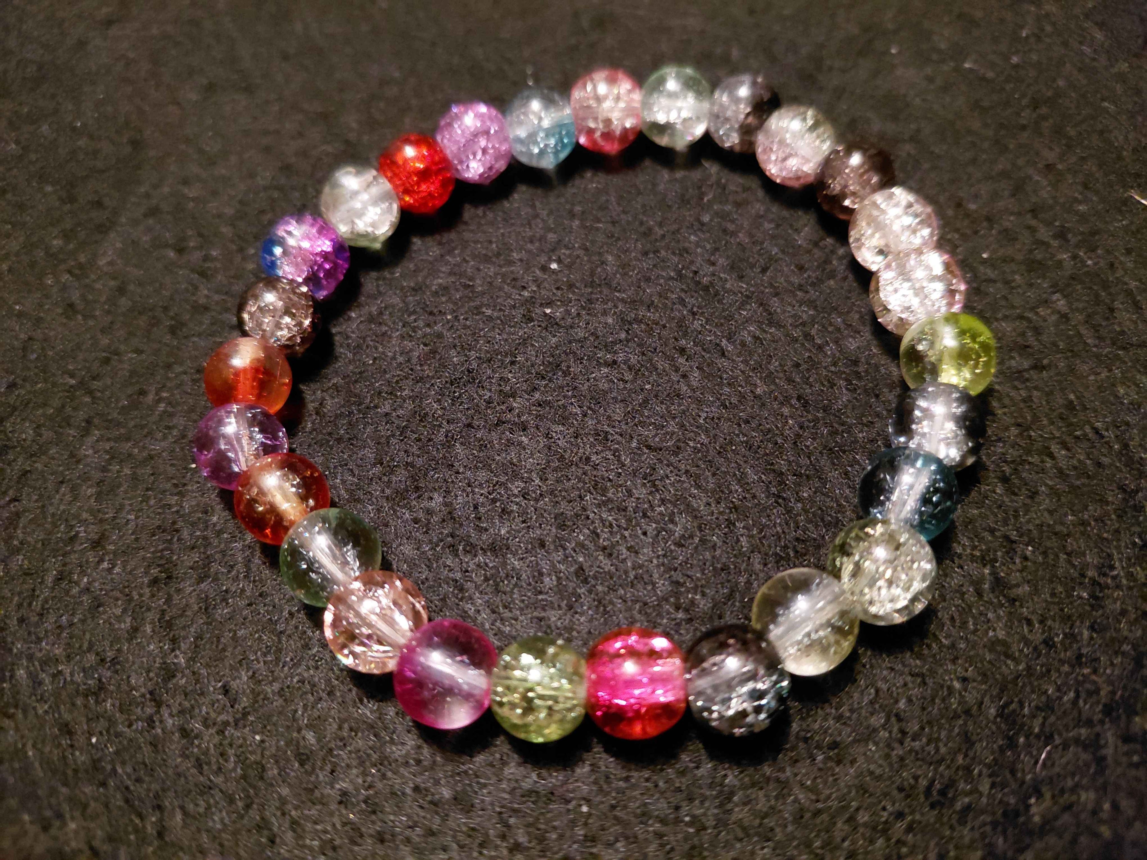Mixed Color Glitter Bracelet (7.5)