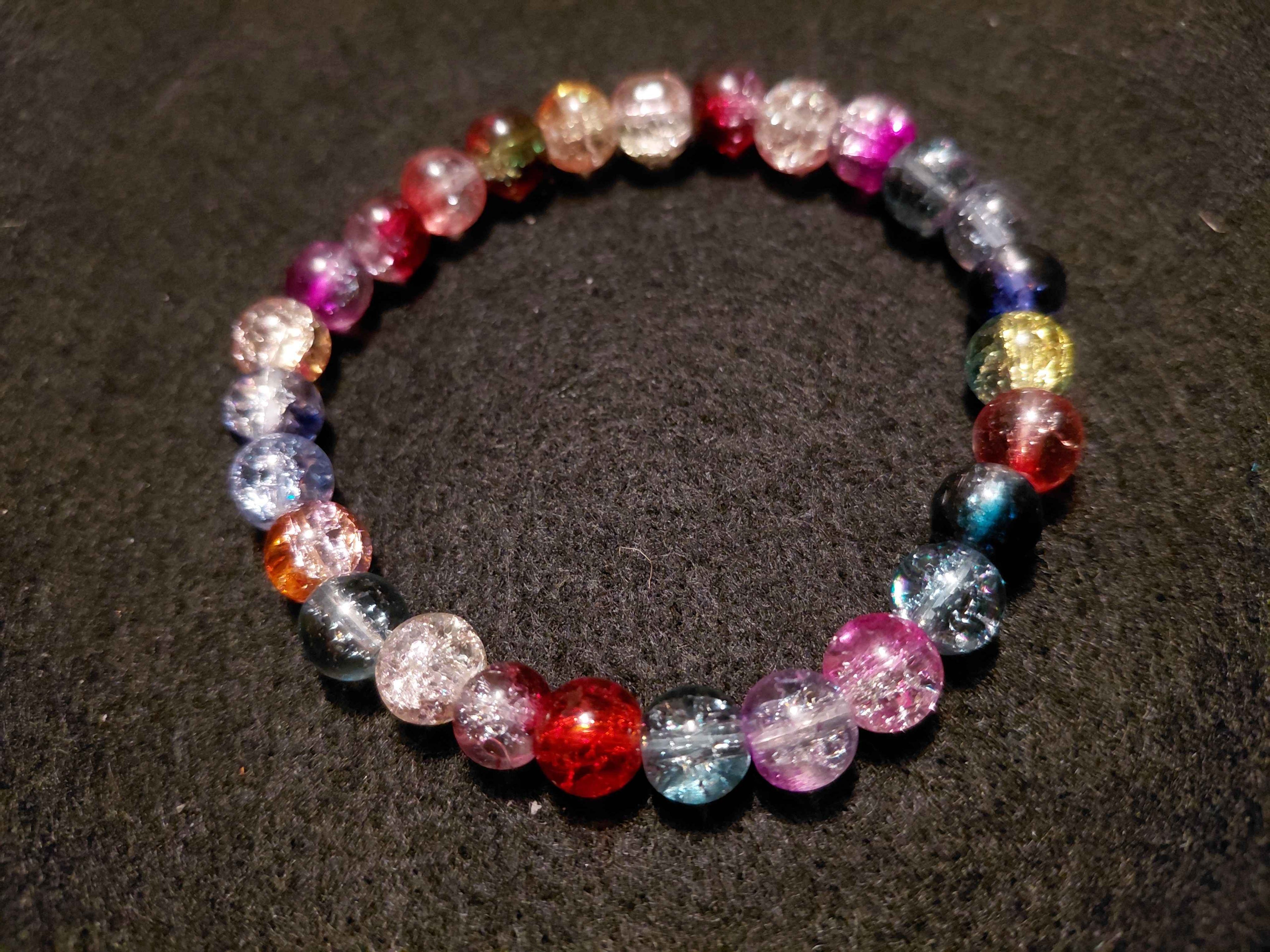 Mixed Color Glitter Bracelet (7.5)