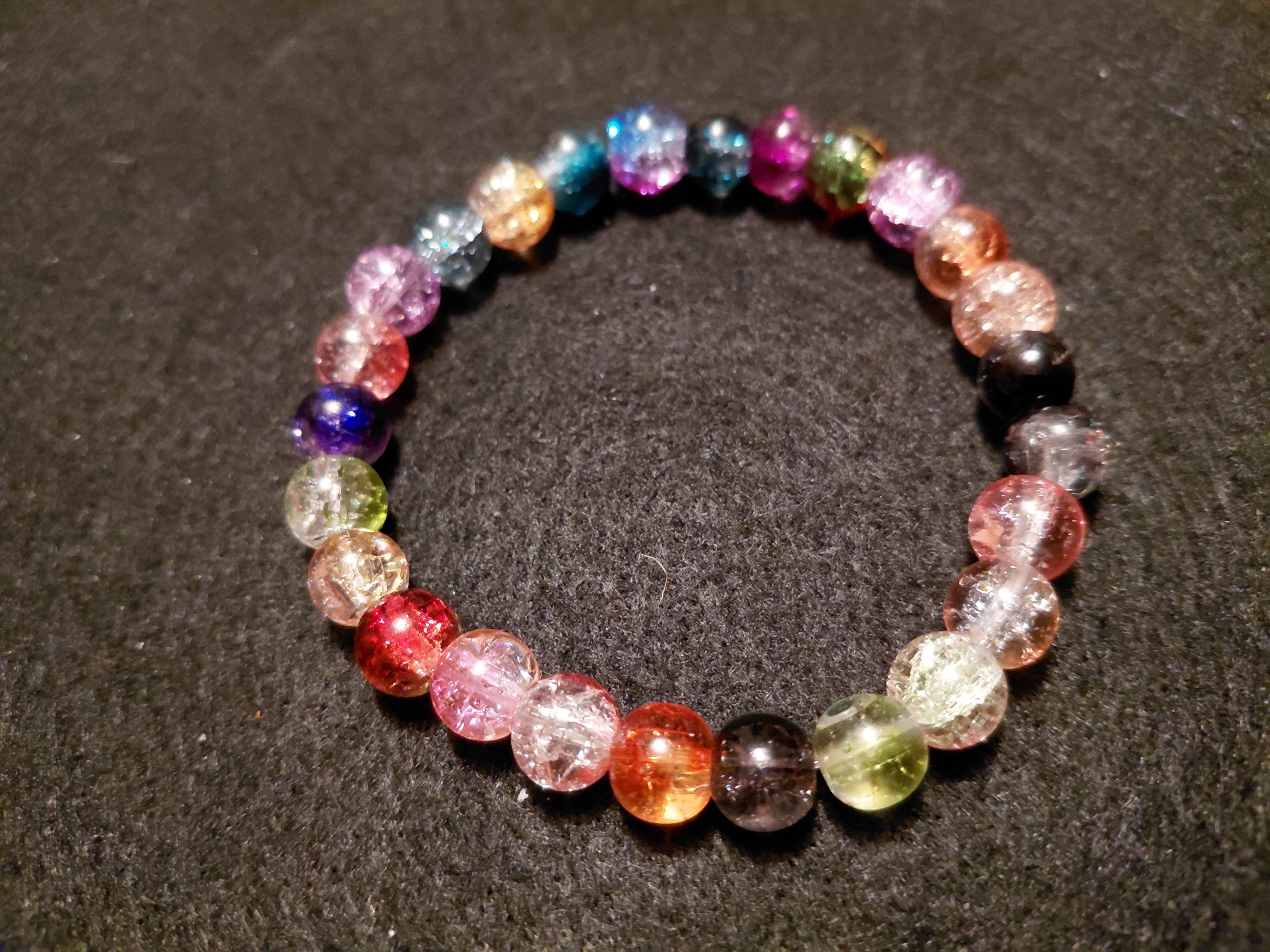 Mixed Color Glitter Bracelet (7.5)