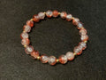 Dark Orange with Glitter and Gold Spacers (7.5)