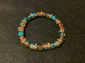 Beach Vibes Bracelet with Glitter and Gold Spacers (7.5)